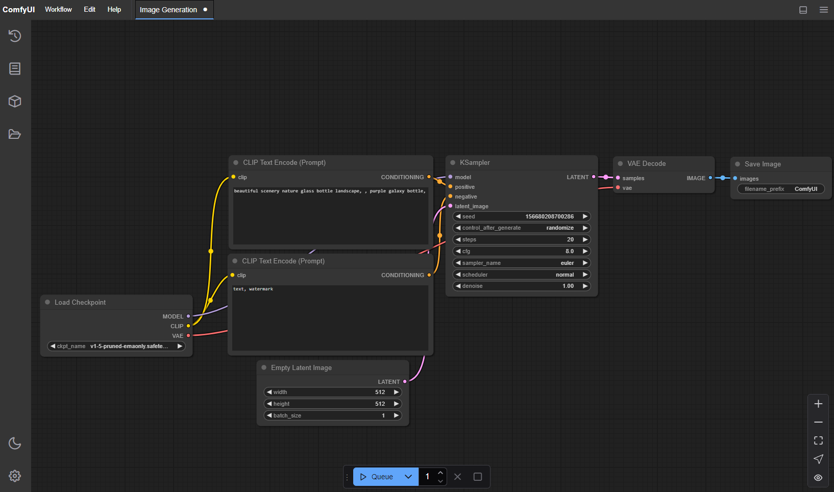 ComfyUI node-based interface screenshot