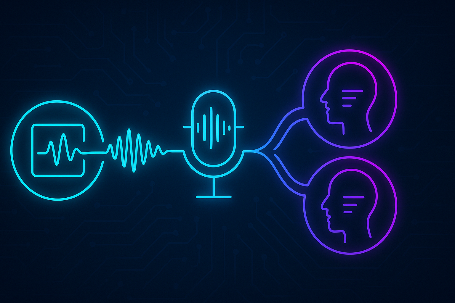 Abstract visualization of sound waves